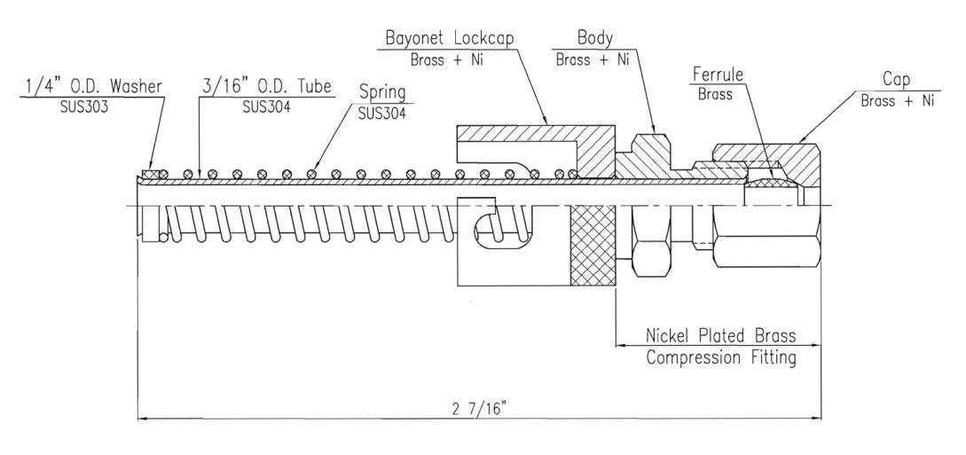 Bayonet Caps and Springs